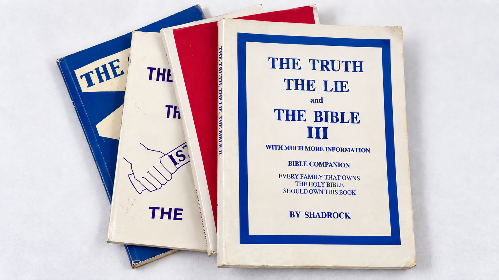 A stack of the ministry’s printed books.